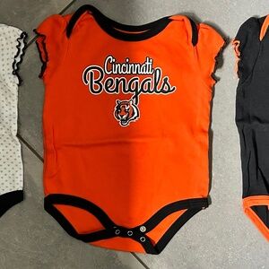 Cincinnati Bengals Onesies (Set of 3)